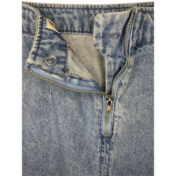 H&M X Coachella Women’s 8 Floral Embroidered Denim Skirt Cotton - Picture 6 of 8